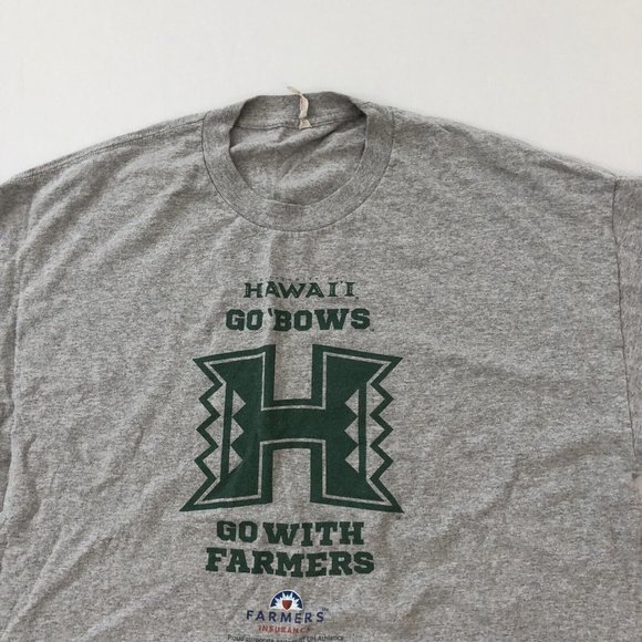 University Of Hawaii Shirt Adult XL Gray Short Sleeve Stretch Shirt Size XL Men - Picture 4 of 13